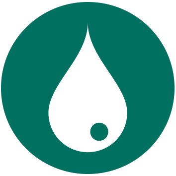 Illustration of a blood droplet.